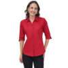Regular Fit Solid 3/4 Formal Shirt For Women