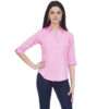 Regular Fit Solid 3/4 Formal Shirt For Women