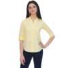 Regular Fit Solid 3/4 Formal Shirt For Women