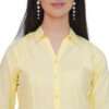Regular Fit Solid 3/4 Formal Shirt For Women