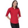 Regular Fit Solid 3/4 Formal Shirt For Women