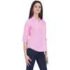 Regular Fit Solid 3/4 Formal Shirt For Women
