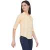 Regular Fit Solid 3/4 Formal Shirt For Women