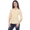 Regular Fit Solid 3/4 Formal Shirt For Women