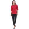 Regular Fit Solid 3/4 Formal Shirt For Women
