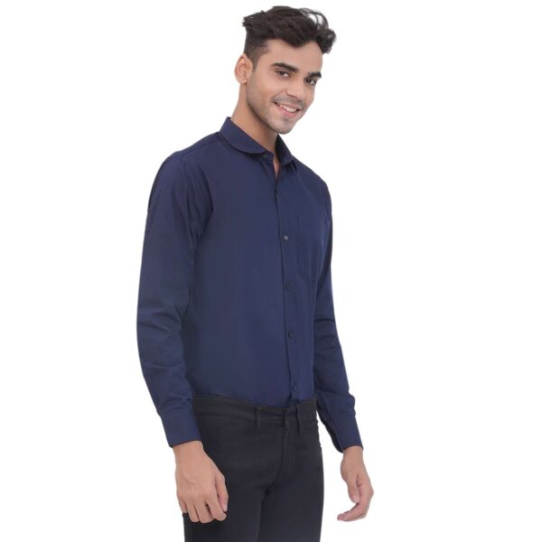 Men's blue formal shirt
