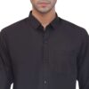Men's Black Formal Shirt for Office & Business Wear – Black