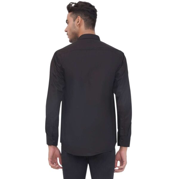 Men's Black Formal Shirt for Office & Business Wear – Black