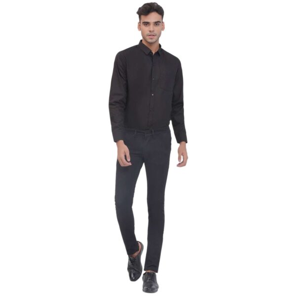 Men's Black Formal Shirt for Office & Business Wear – Black