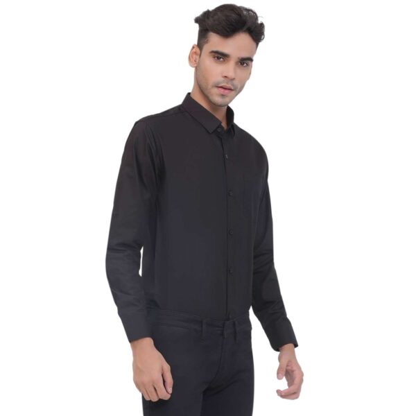 Men's Black Formal Shirt for Office & Business Wear – Black