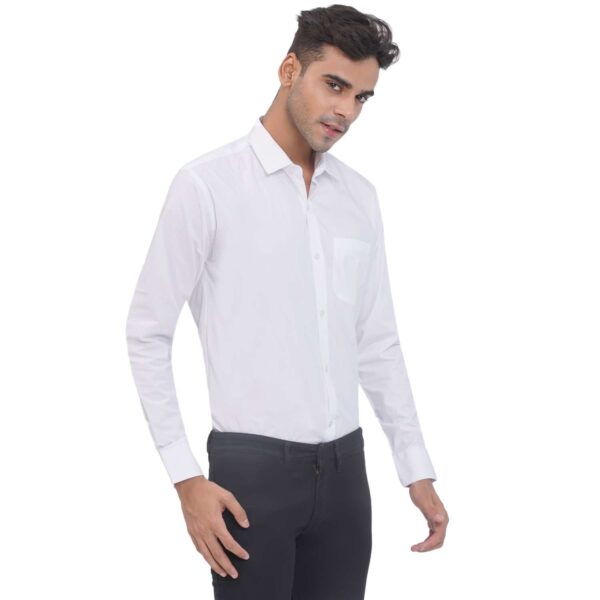 white formal shirt for men