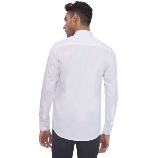 Men's Regular Fit Cotton Formal Shirt for Office & Business Wear – White