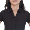 Women's Half Sleeve Solid Formal Shirt