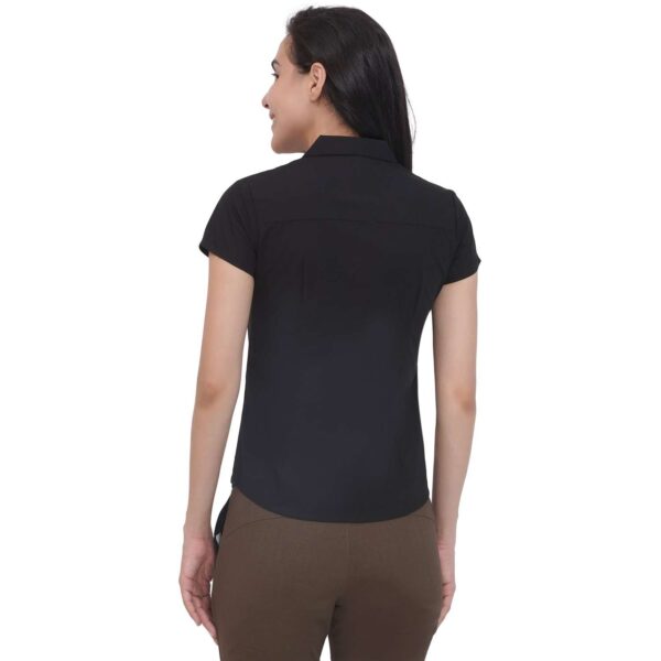 Women's Half Sleeve Solid Formal Shirt