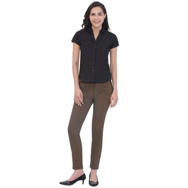 Women's Half Sleeve Solid Formal Shirt