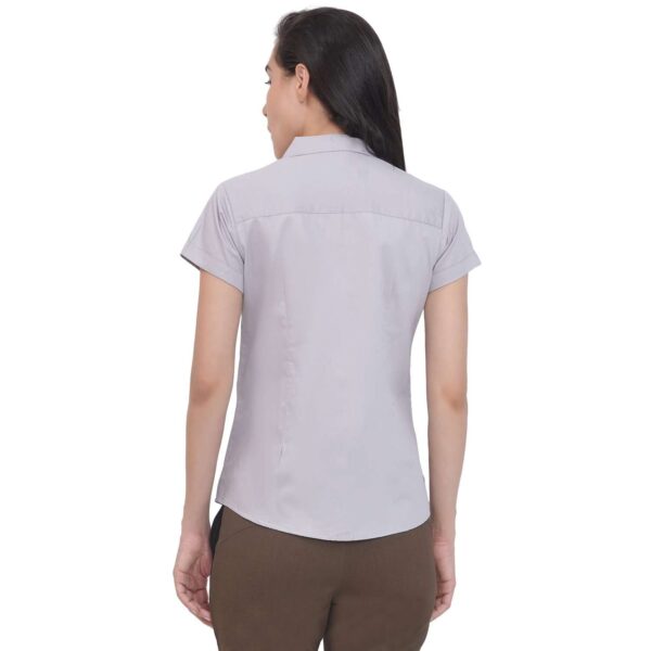 Women's Half Sleeve Solid Formal Shirt