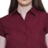 Women's Half Sleeve Solid Formal Shirt