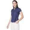 Half Sleeve Solid Formal Shirt For Women