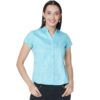 Half Sleeve Solid Formal Shirt For Women