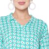 Women's Long Ankle Length Buttoned Down Checked V Neck Half Sleeve Shirt Collar Dress