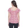 Women's Casual Cap Sleeve Deep Neck Crop Tunic Top