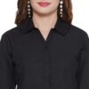 Regular Fit Solid 3/4 Formal Shirt For Women