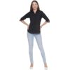 Regular Fit Solid 3/4 Formal Shirt For Women