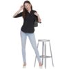 Regular Fit Solid 3/4 Formal Shirt For Women