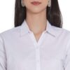 Regular Fit Solid 3/4 Formal Shirt For Women