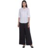 Regular Fit Solid 3/4 Formal Shirt For Women