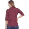 Regular Fit Solid 3/4 Formal Shirt For Women