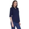 Regular Fit Solid 3/4 Formal Shirt For Women