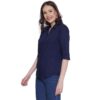 Regular Fit Solid 3/4 Formal Shirt For Women
