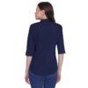 Regular Fit Solid 3/4 Formal Shirt For Women