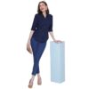 Regular Fit Solid 3/4 Formal Shirt For Women