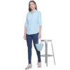 Regular Fit Solid 3/4 Formal Shirt For Women