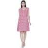 Women's Sleeveless Wrap Floral Print Midi Dress