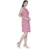 Women's Sleeveless Wrap Floral Print Midi Dress