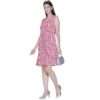 Women's Sleeveless Wrap Floral Print Midi Dress