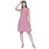 Women's Sleeveless Wrap Floral Print Midi Dress