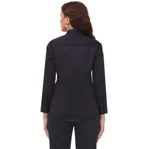 Women’s 100% Cotton Full Sleeve Spread Collar Solid Formal Shirt