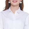 Women’s 100% Cotton Full Sleeve Spread Collar Solid Formal Shirt