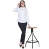 Women’s 100% Cotton Full Sleeve Spread Collar Solid Formal Shirt
