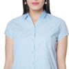 Women's Half Sleeve Solid Formal Shirt Regular Fit