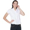 Women's Half Sleeve Solid Formal Shirt Regular Fit