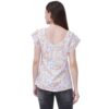 Women's Casual Cap Sleeve Deep Neck Crop Tunic Top