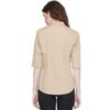 Regular Fit Solid 3/4 Formal Shirt For Women