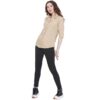 Regular Fit Solid 3/4 Formal Shirt For Women