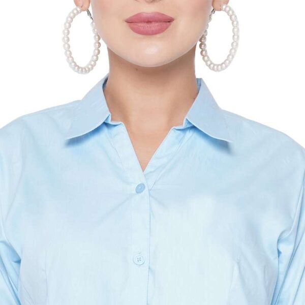 Women Regular Fit Solid Formal Shirt