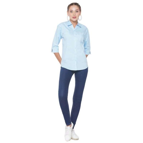 Women Regular Fit Solid Formal Shirt